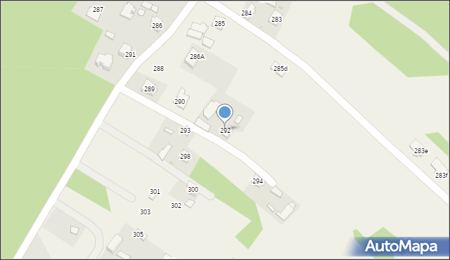 Przyłęk, Przyłęk, 292, mapa Przyłęk