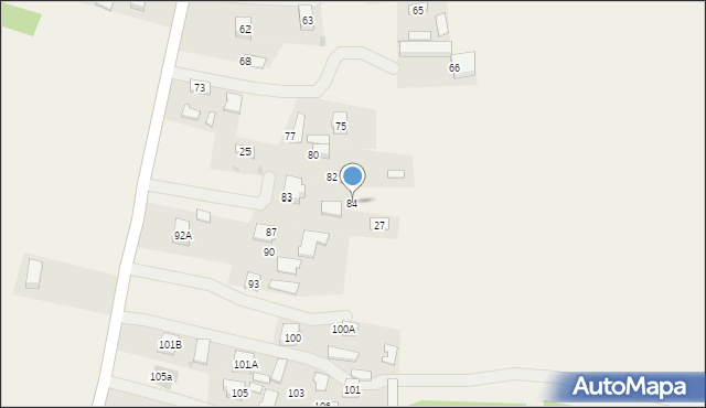 Przyłęk, Przyłęk, 84, mapa Przyłęk