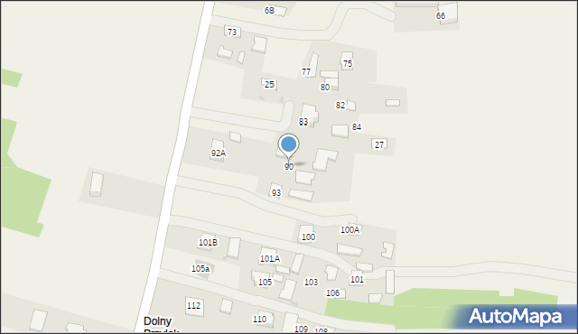 Przyłęk, Przyłęk, 90, mapa Przyłęk