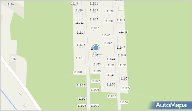 Przyłęk, Przyłęk, 111/21, mapa Przyłęk