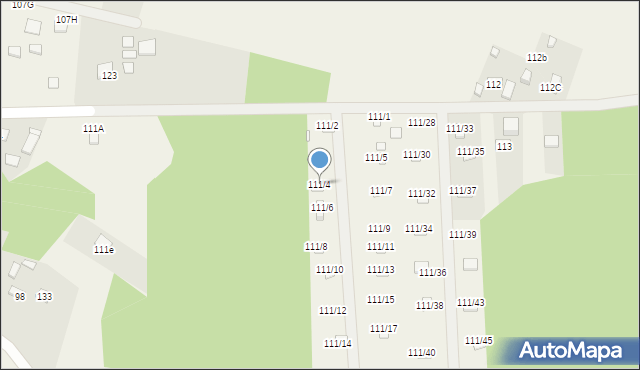 Przyłęk, Przyłęk, 111/4, mapa Przyłęk