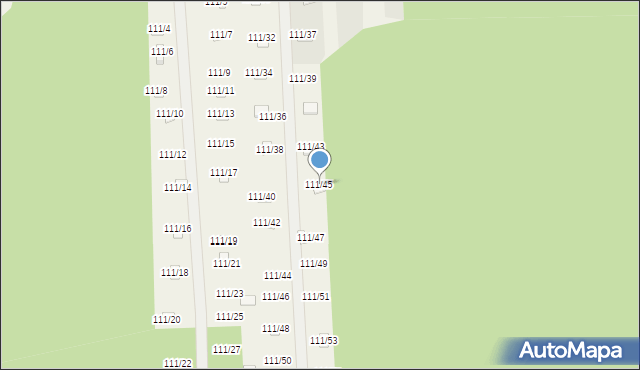 Przyłęk, Przyłęk, 111/45, mapa Przyłęk