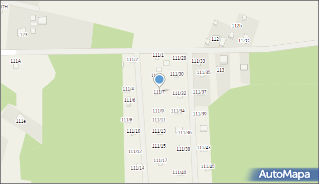 Przyłęk, Przyłęk, 111/7, mapa Przyłęk