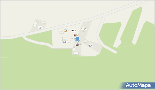 Przyłęk, Przyłęk, 115, mapa Przyłęk