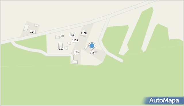 Przyłęk, Przyłęk, 116, mapa Przyłęk