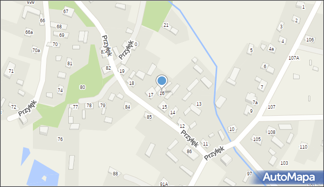 Przyłęk, Przyłęk, 16, mapa Przyłęk