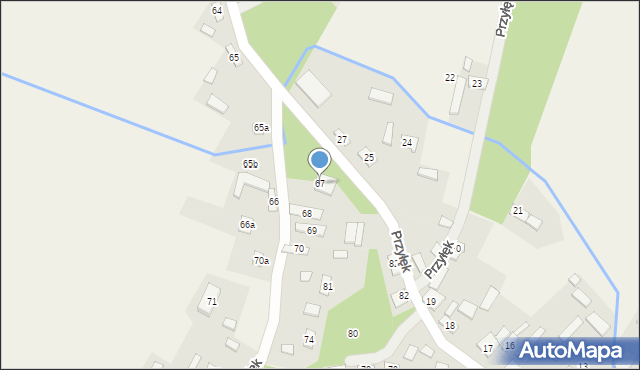 Przyłęk, Przyłęk, 67, mapa Przyłęk