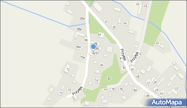 Przyłęk, Przyłęk, 70, mapa Przyłęk