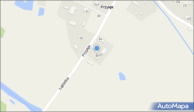 Przyłęk, Przyłęk, 93, mapa Przyłęk