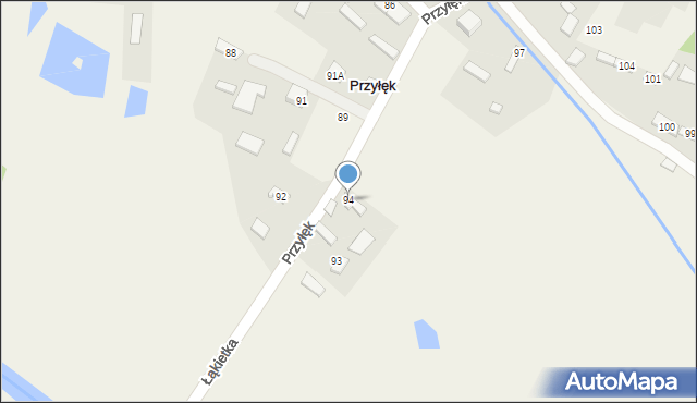 Przyłęk, Przyłęk, 94, mapa Przyłęk