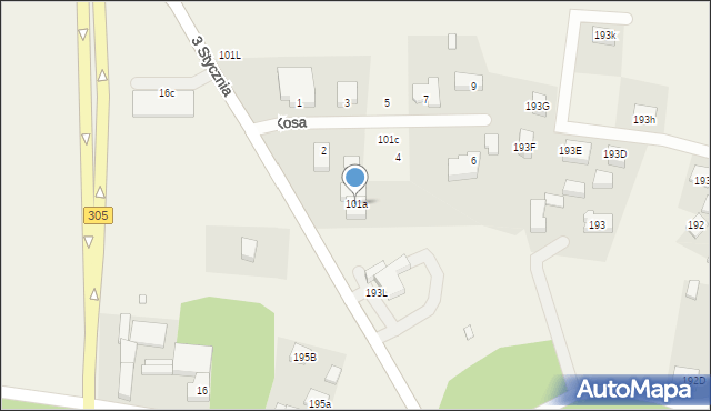 Przyłęk, Przyłęk, 101a, mapa Przyłęk