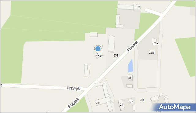Przyłęk, Przyłęk, 25A, mapa Przyłęk