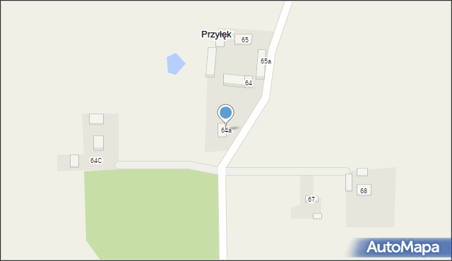 Przyłęk, Przyłęk, 64a, mapa Przyłęk