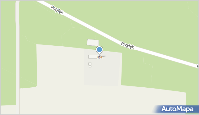 Przyłęk, Przyłęk, 81d, mapa Przyłęk