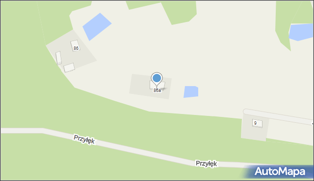 Przyłęk, Przyłęk, 86a, mapa Przyłęk