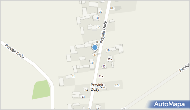 Przyłęk Duży, Przyłęk Duży, 37, mapa Przyłęk Duży