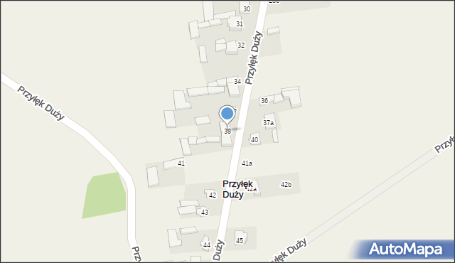 Przyłęk Duży, Przyłęk Duży, 38, mapa Przyłęk Duży