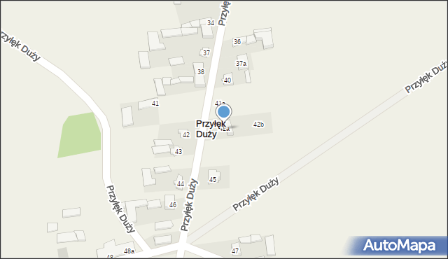 Przyłęk Duży, Przyłęk Duży, 42a, mapa Przyłęk Duży