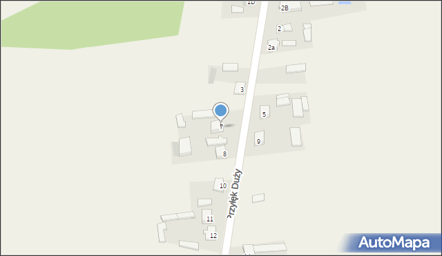 Przyłęk Duży, Przyłęk Duży, 7, mapa Przyłęk Duży