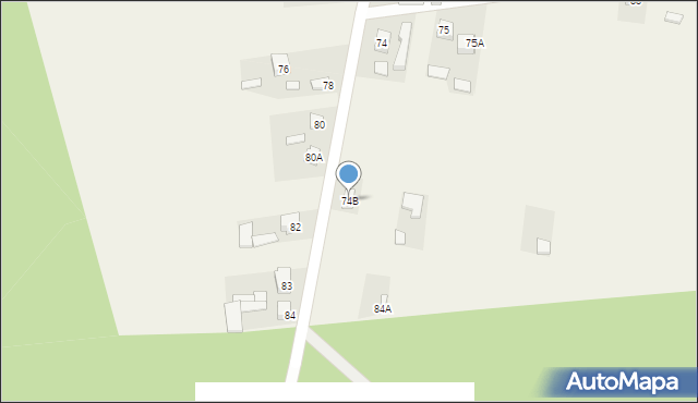 Przyłęk Duży, Przyłęk Duży, 74B, mapa Przyłęk Duży