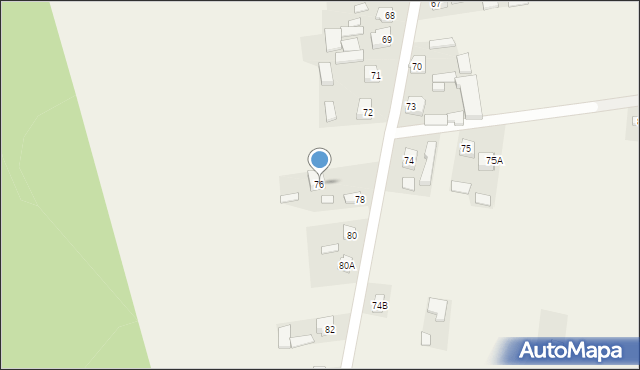 Przyłęk Duży, Przyłęk Duży, 76, mapa Przyłęk Duży