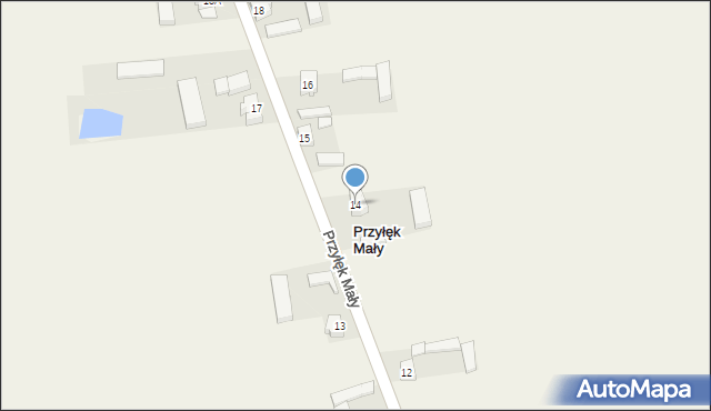 Przyłęk Mały, Przyłęk Mały, 14, mapa Przyłęk Mały