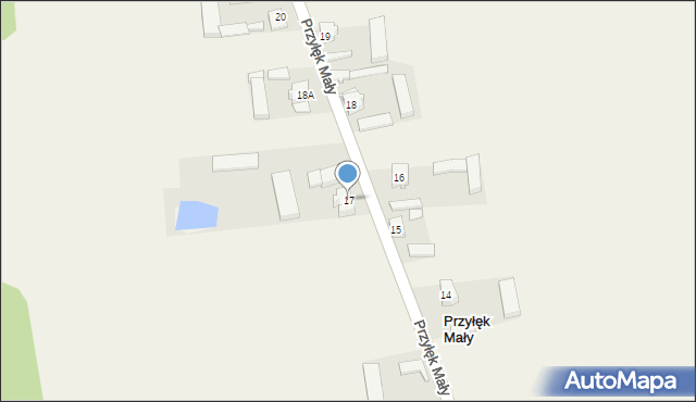 Przyłęk Mały, Przyłęk Mały, 17, mapa Przyłęk Mały