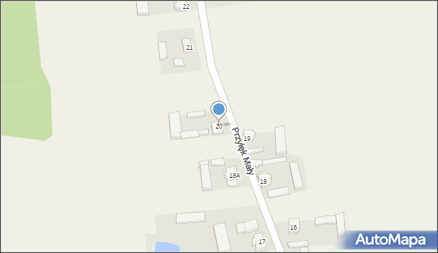 Przyłęk Mały, Przyłęk Mały, 20, mapa Przyłęk Mały