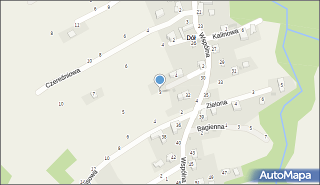 Przyłęków, Promienna, 3, mapa Przyłęków