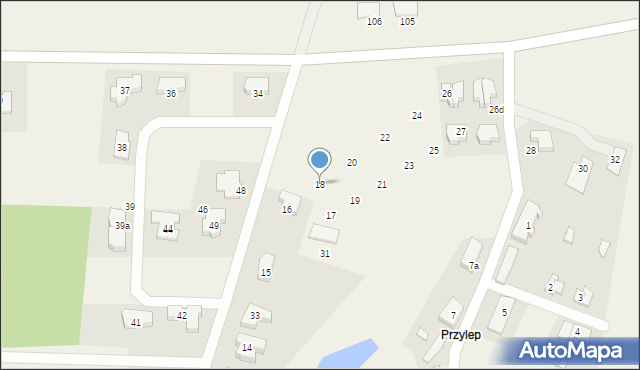 Przylep, Przylep, 18, mapa Przylep