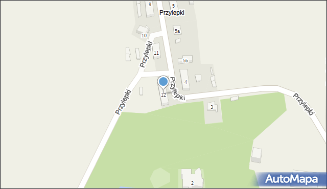 Przylepki, Przylepki, 12, mapa Przylepki