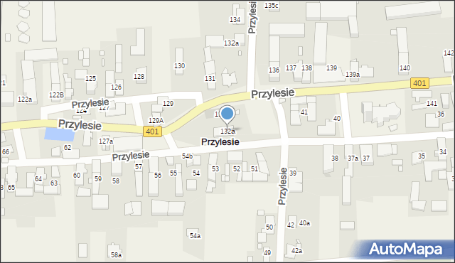 Przylesie, Przylesie, 132a, mapa Przylesie