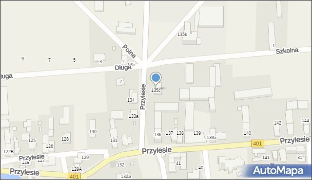Przylesie, Przylesie, 135c, mapa Przylesie