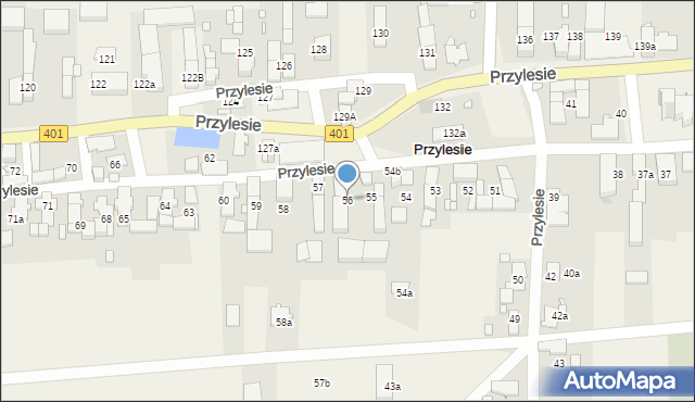 Przylesie, Przylesie, 56, mapa Przylesie