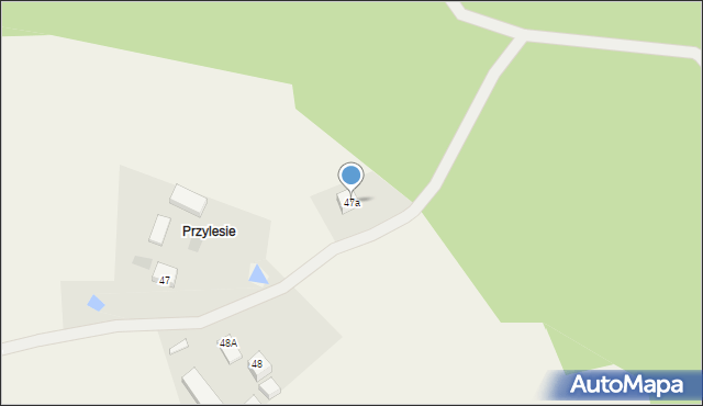 Przylesie, Przylesie, 47a, mapa Przylesie