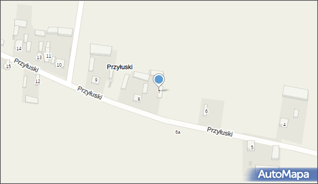 Przyłuski, Przyłuski, 7, mapa Przyłuski