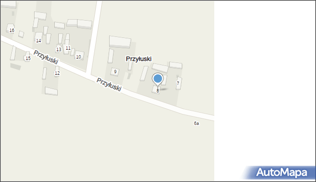 Przyłuski, Przyłuski, 8, mapa Przyłuski