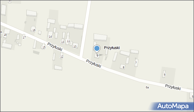 Przyłuski, Przyłuski, 9, mapa Przyłuski