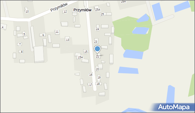 Przymiłów, Przymiłów, 21, mapa Przymiłów