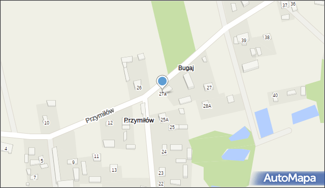 Przymiłów, Przymiłów, 27a, mapa Przymiłów