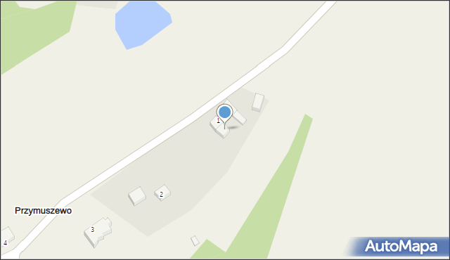 Przymuszewo, Przymuszewo, 1a, mapa Przymuszewo