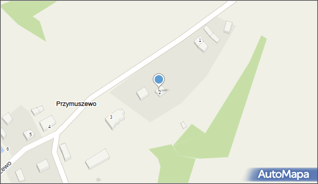 Przymuszewo, Przymuszewo, 2, mapa Przymuszewo