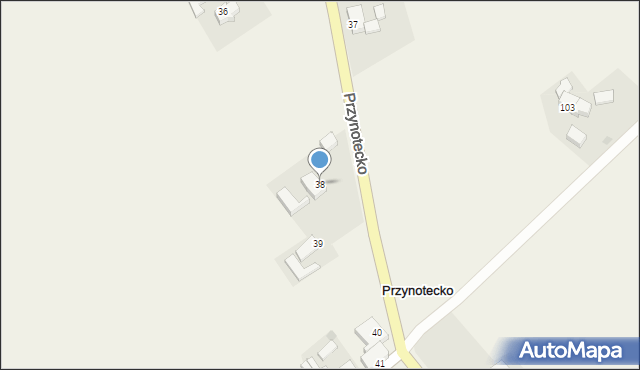 Przynotecko, Przynotecko, 38, mapa Przynotecko