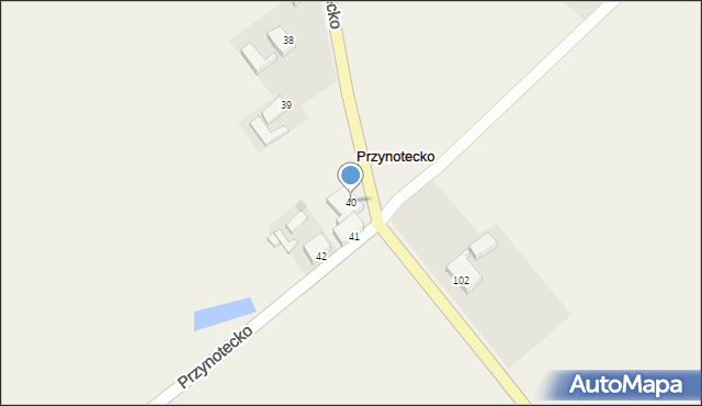 Przynotecko, Przynotecko, 40, mapa Przynotecko