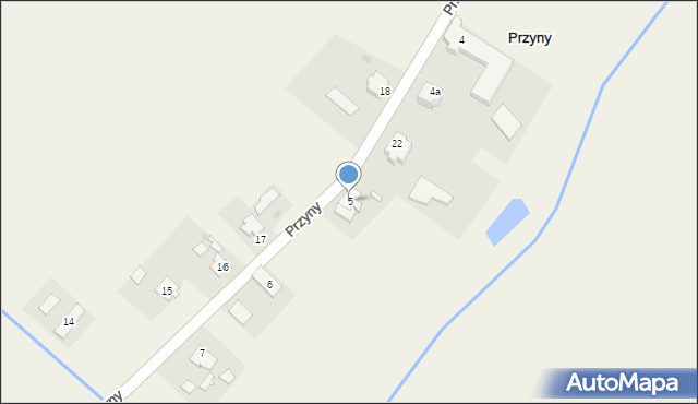 Przyny, Przyny, 5, mapa Przyny