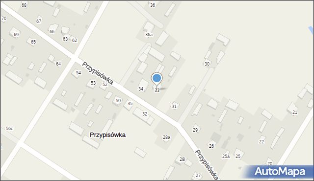 Przypisówka, Przypisówka, 33, mapa Przypisówka