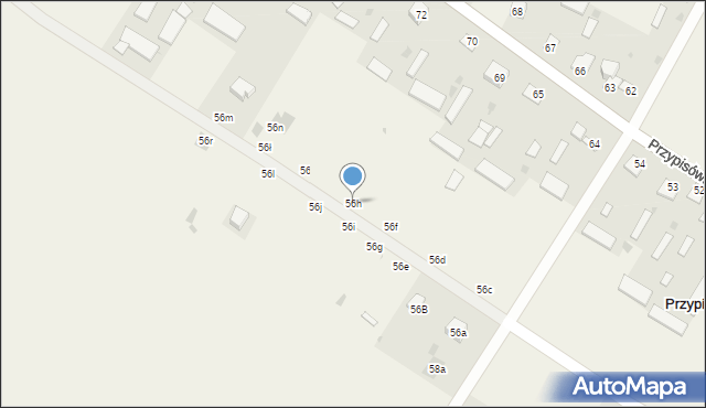 Przypisówka, Przypisówka, 56h, mapa Przypisówka