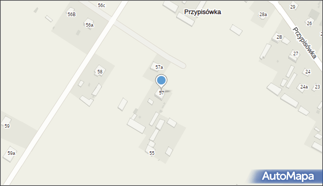 Przypisówka, Przypisówka, 57, mapa Przypisówka