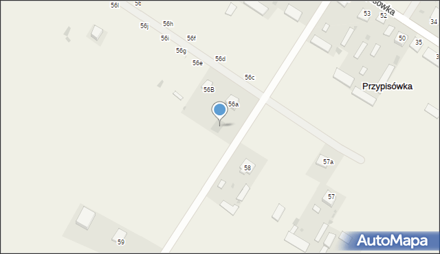 Przypisówka, Przypisówka, 58a, mapa Przypisówka