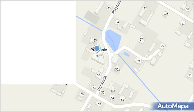 Przyranie, Przyranie, 26, mapa Przyranie